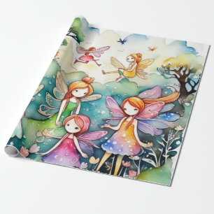Presente Fairytale no papel de enrolação da feira