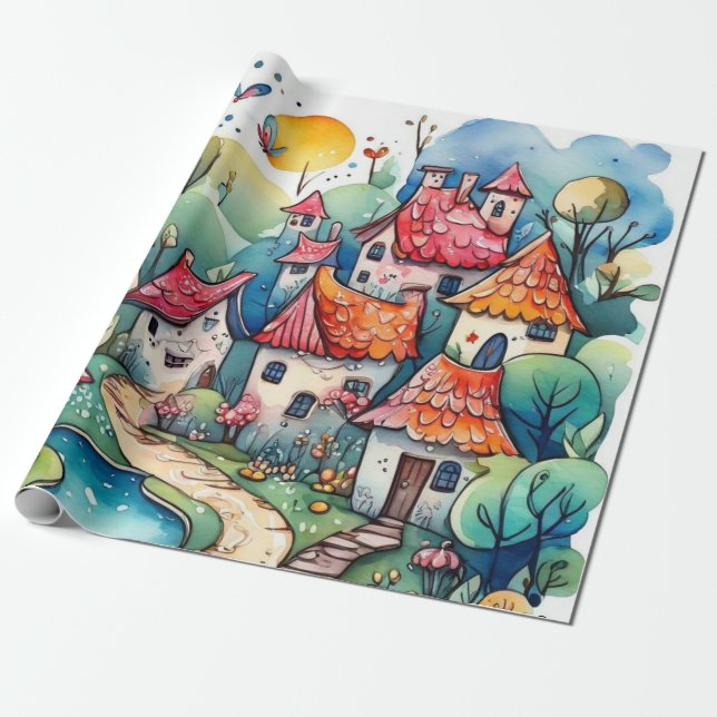 Presente Fairytale no papel de enrolação da feira (Desenrolado)