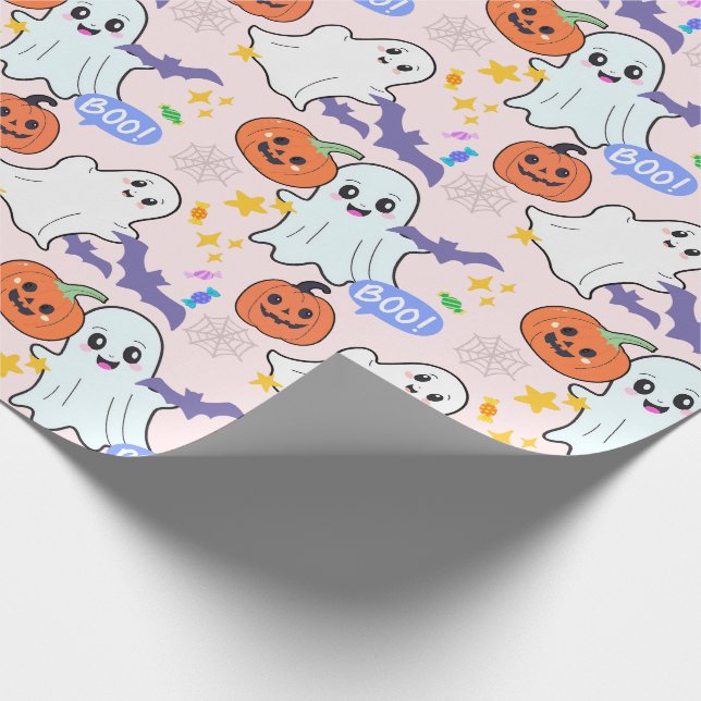 Presente Fantasmas bonitos com papel de moldagem no Hallowe (Ponta)