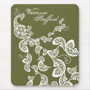 Presente feito sob encomenda branco Mousepad do