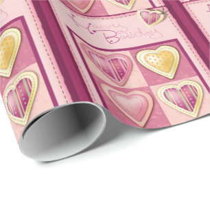 Presente Feliz Aniversário, 7 Papel de Envolvimento
