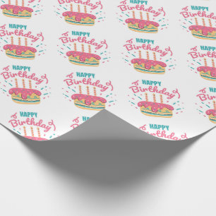 Presente Feliz Aniversário de Papel