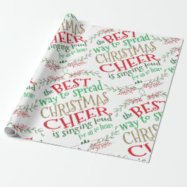 Presente Feliz Natal de Envolvimento de Papel de Natal