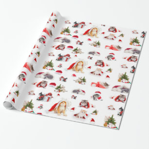 Presente Feliz Natal Kittens 2 Papel de Quebra