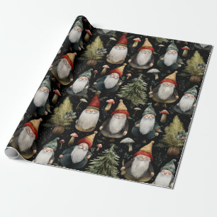 Presente Feliz Papel de Moldagem dos Gnomos de Natal da Woo
