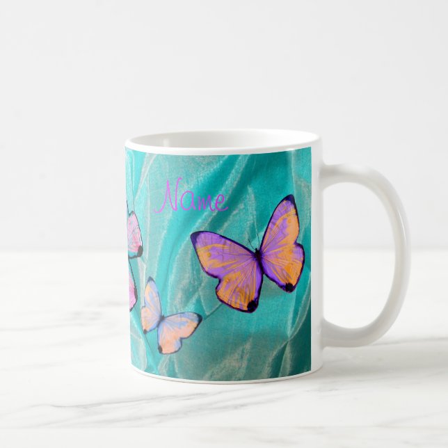 Presente feminino! A caneca da borboleta, adiciona (Direita)