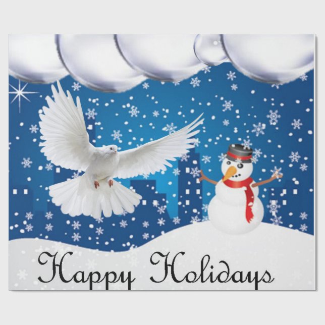 Presente Feriados Felizes em Papel de Moldagem de Natal (Aberto)