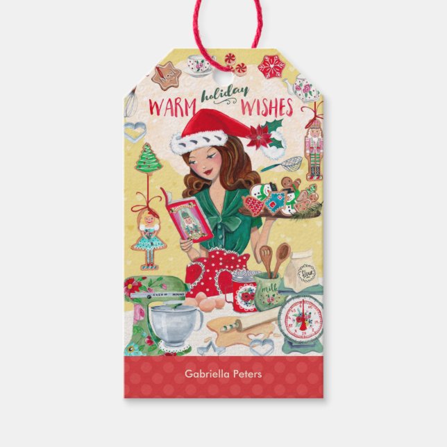 Presente Férias Quentes | Cookies para cozimento | Etiqueta (Frente)