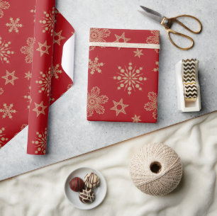 Presente Flocos de Neve em Papel Kraft ID589