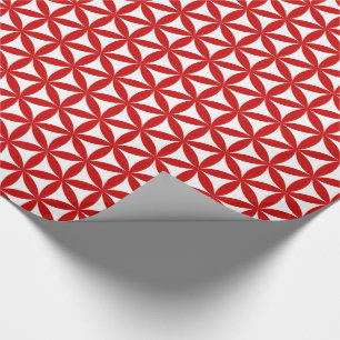 Presente "Flor papel de envolvimento do teste padrão da