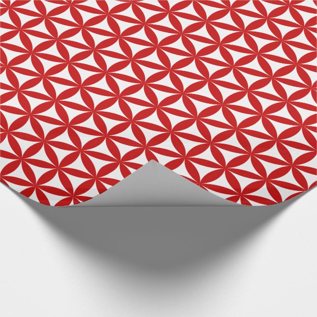 Presente "Flor papel de envolvimento do teste padrão da (Ponta)