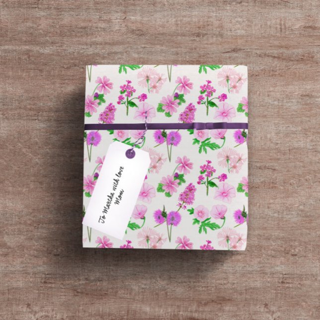 Presente Floral Wrapping Paper - Papel de regalo con flores (Criador carregado)