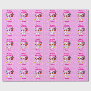 Presente Folha plana de papel para moldagem de aniversário