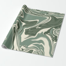 Folhas de papel de empacotamento verde do abstrato
