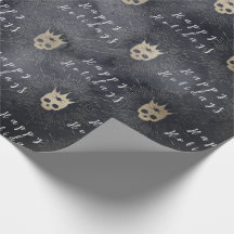 Folhas de Papel Feliz Feriados em Preto