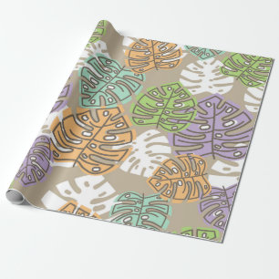 Presente folhas de pasta de papel