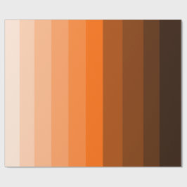 Presente Formas de papel de enrolamento laranja