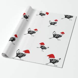 Presente Frangos de Papai noel de papel para enrolar o Nata