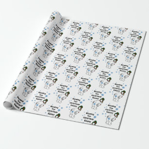 Presente Fundindo o papel de envolvimento dos beijos do