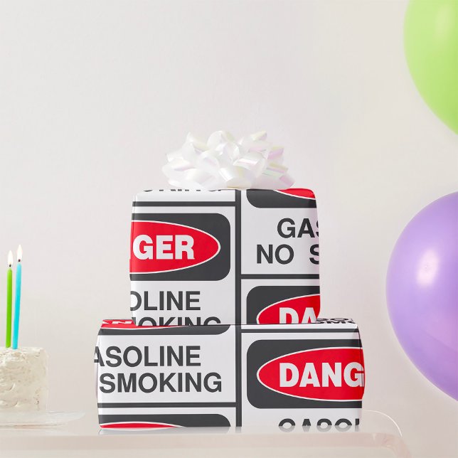 Presente Gasolina de Perigo Sem Sinal De Fumagem Papel De E (Criador carregado)