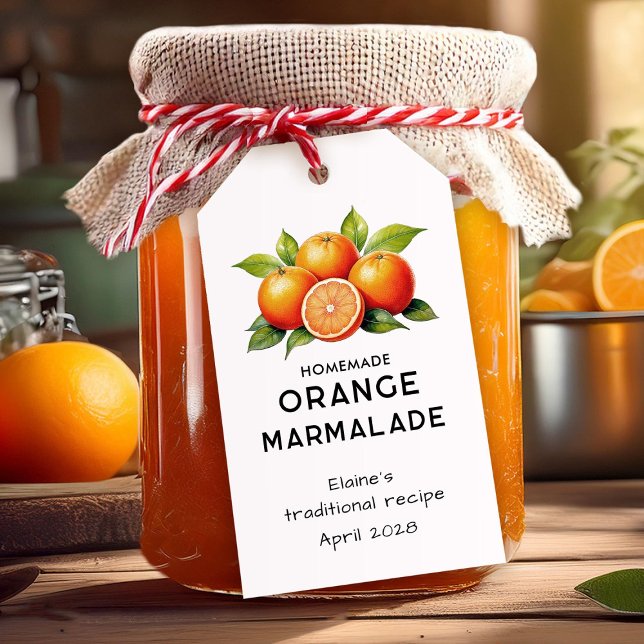 Presente Geléia caseira de laranja etiqueta para despensa (Criador carregado)