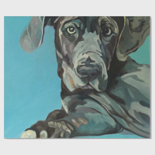 Presente George o papel de envolvimento de great dane