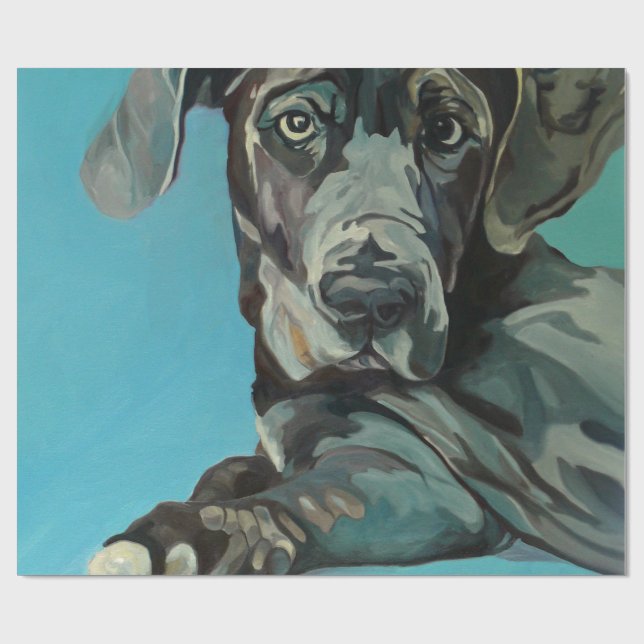 Presente George o papel de envolvimento de great dane (Aberto)