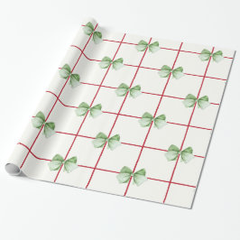 Presente Gingham com Arcos de papel para moldagem de natal