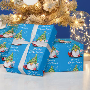 Presente Gnomos de Papel de Maçã de Natal com presentes