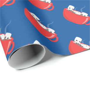 Presente Hora do Banho de Cacau Quente! Papel de empacotame