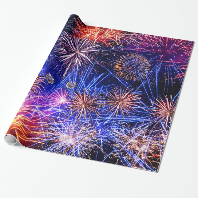 Presente Imagem do Fireworks para papel de empacotamento br (Desenrolado)
