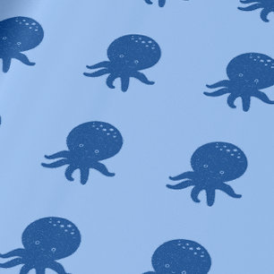 Presente Impressão de Papel Antigo do Cartoon de Octopus Bo
