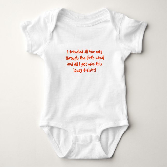 Presente infantil do chá de fraldas da camisa do (Frente)