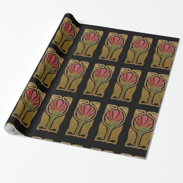 Presente Inspirações do art deco mim papel de envolvimento (Desenrolado)