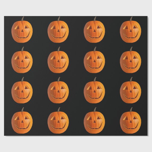 Presente Jack-O-Lanternas 1 Papel De Enrolamento (Aberto)