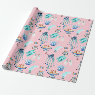 Presente Jane Austens coisas favoritas Papel de embrulhamen