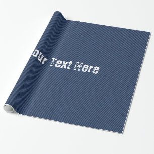 Presente Jeans Azuis Faux Negar Papel de Moldagem de Texto 