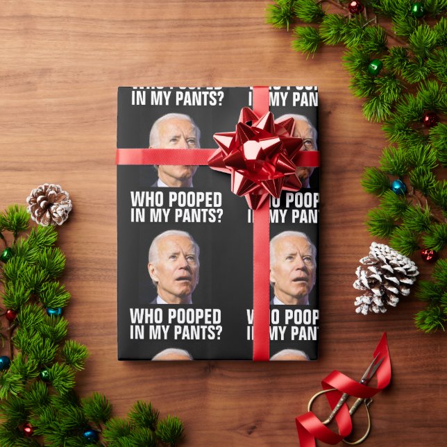 PRESENTE JOE BIDEN CHRISTMAS PAPEL DE EMBALAGEM (Presente de Natal)