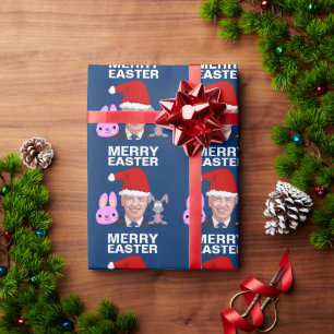 PRESENTE JOE BIDEN CONFUSO PAPEL DE ENVOLVIMENTO DE NATAL