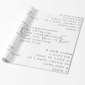 Presente John 13:34 Papel de Moldagem de Natal