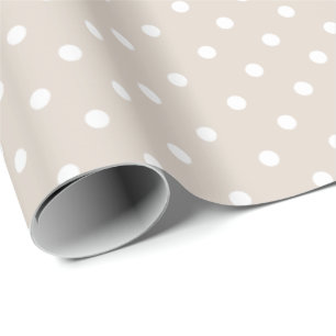 Presente Khaki claro   Papel de enrolamento de Bolinhas bra