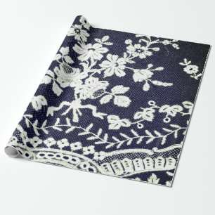 Presente LACE PRETO E BRANCO DE ANTIGOS EM Papel