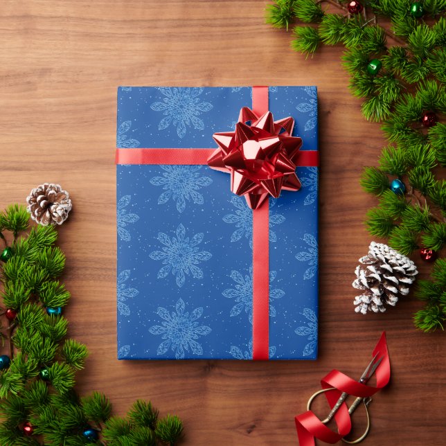 Presente Legal papel de moldagem de férias com floco de nev (Presente de Natal)
