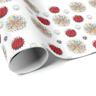 Presente Licença de papel de empacotamento brilhante