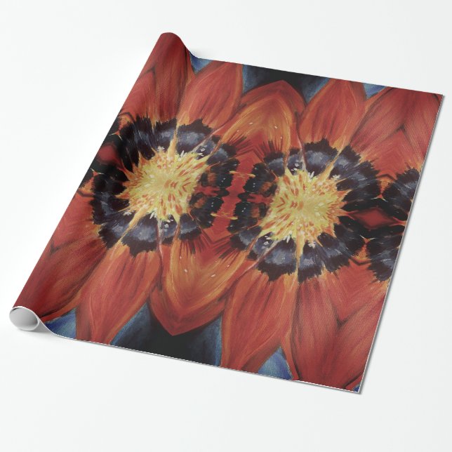 Presente Lindo Flor Deixa Papel De Arranque (Desenrolado)