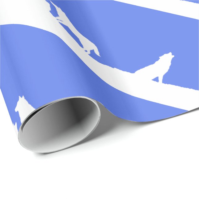 Presente Lobos em Papel de Lavagem de Neve (Ponta do rolo)