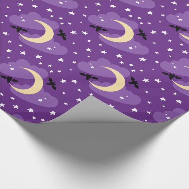 Presente Lua e Estrelas | Papel de moldagem do Halloween (Ponta)