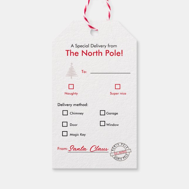 Presente Mal Natal - Etiqueta de presentes para crianças (Criador carregado)