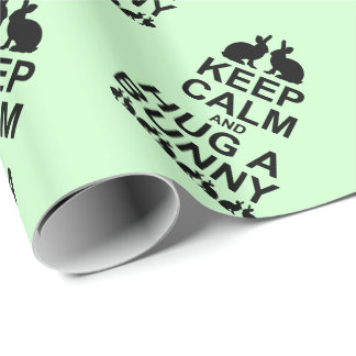 Presente Mantenha a calma e abraça um papel de moldagem de