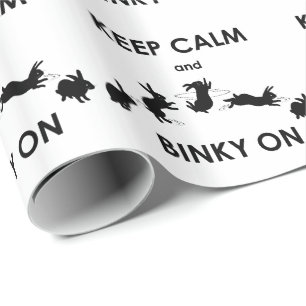 Presente Mantenha-se Calmo e Binky no Papel de Moldagem
